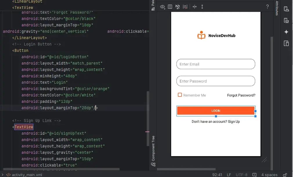 How to Create a Modern Login Screen in Android Studio 2025