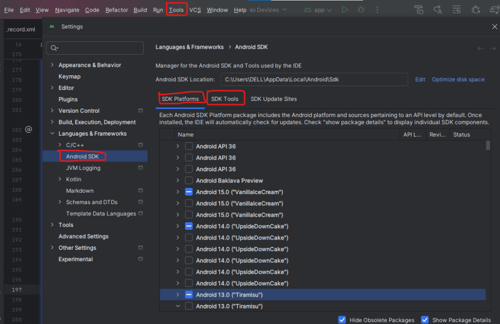 android studio setup for beginners