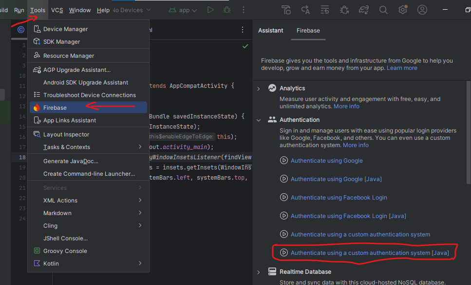 Firebase (Email/Password) Login - Adding Firebase Authentication to App
